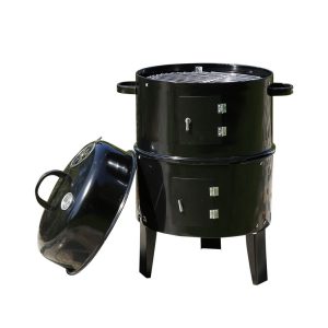 3in1 Charcoal BBQ Grill And Smoker